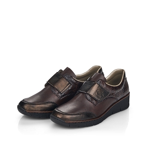 Chaussures de confort Rieker marron fonce femme - 53750-25 - 76077