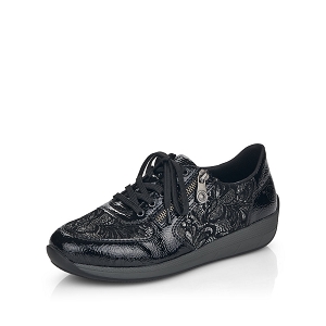 B2112 25 N1112 00:Cuir / Textile/Noir