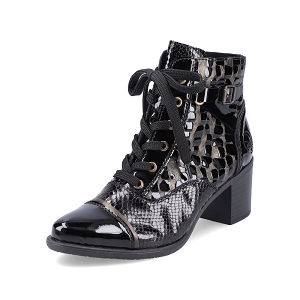 W1062 00 Y2032 00:Cuir / Textile/Noir