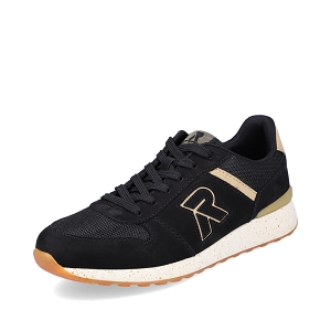 F4611 00 07601 01:Cuir / Textile/Noir