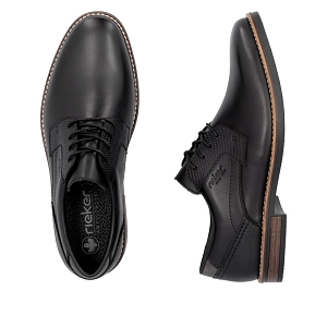 Rieker Heren 13523 veterschoenen, zwart, 40 EU, zwart, 40 EU
