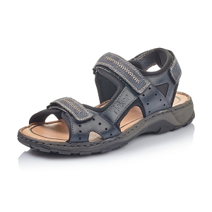 Z4965 90 26061 15:Cuir / Textile/Bleu