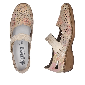 Rieker Femme 41399-35 Ballerines Confort Antistress - Chaussures Légères Et Flexibles