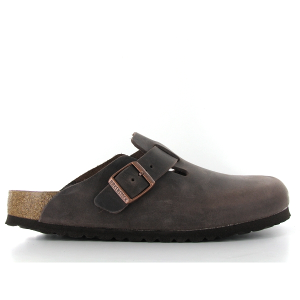 Birkenstock sabot boston cuir gras habana marron