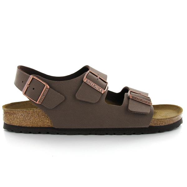 Birkenstock nu pieds et sandales milano birko flor 034793 narrow fit marron