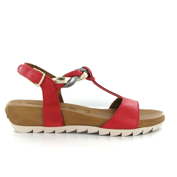 sandales rouges tamaris