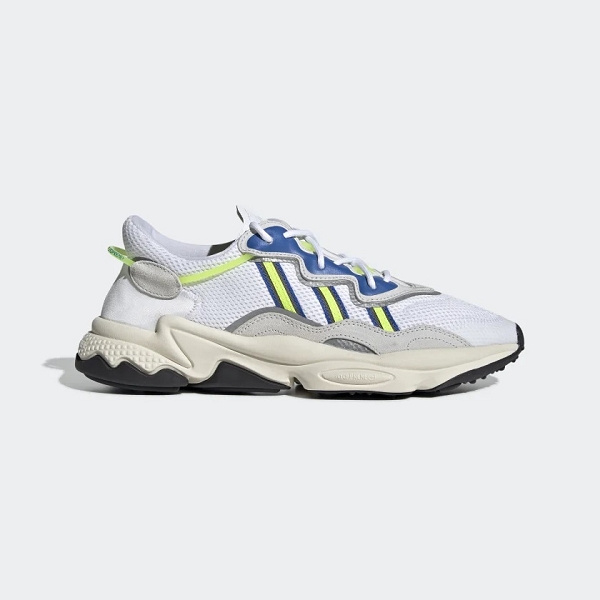 Ozweego blanche outlet et jaune
