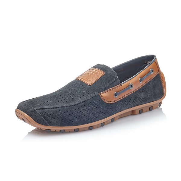 Rieker Homme 07550 Mocassin Bleu 14 41 - La Boutique – La