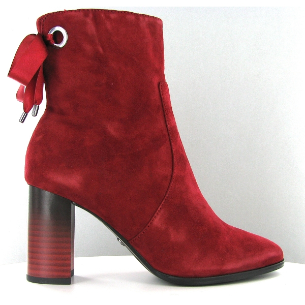 bottines tamaris rouge