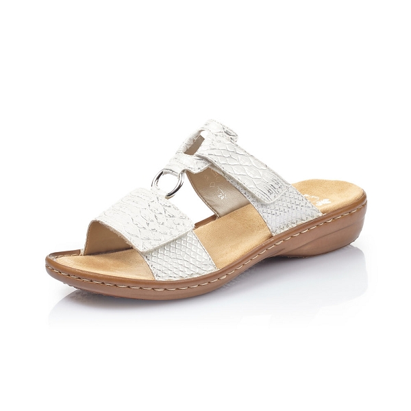 Rieker Massa Sandales Chaussures Femmes Mules Loisirs Mocassins Blanc V69N2-80 Rieker Massa Sandales Chaussures Femmes Mules Loisirs Mocassins Blanc V69N2-80
