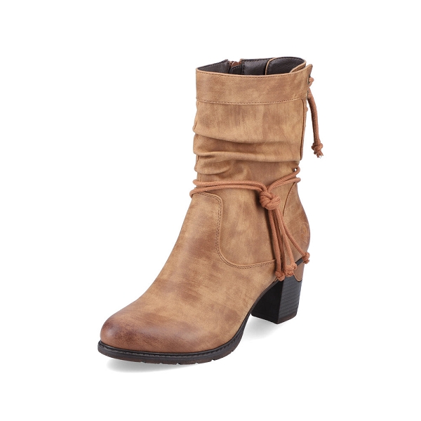 Bottines rieker top camel