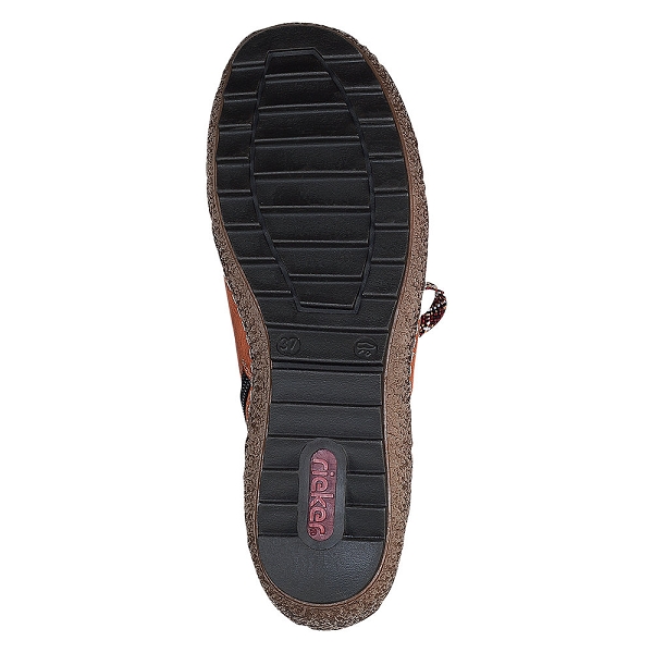 Rieker Dames N3271 Sneakers, Blauw combi., 39 EU : Rieker