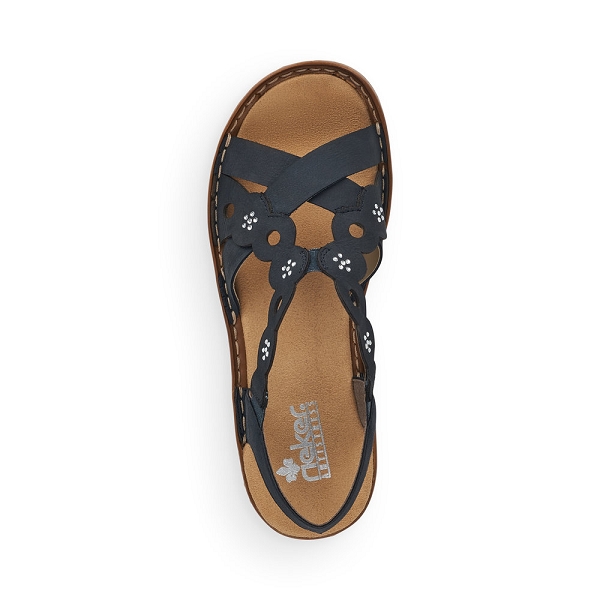 Rieker Sandali Donna M1665 - Scarpe Estive Basse Con Chiusura A Strappo, Comode E Casual, Larghezza Media