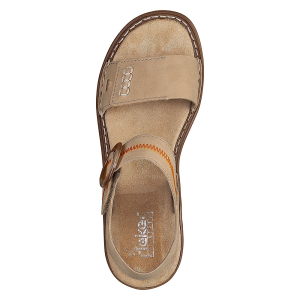 Rieker Femme Sandales 628Z3 Dame Sandale à lanières