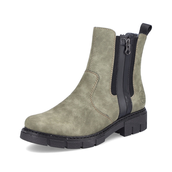 Rieker bottines et boots z3560 54 kaki