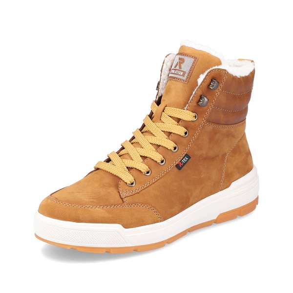 Bottes D’Hiver Homme Rieker – Imperméables, Doublure Laine, Semelle Amovible, Fermeture Éclair + Lacets