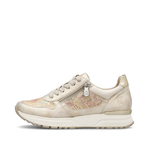 Rieker N7422-80: Scarpe Da Ginnastica Donna Bianche, Antistress, 38 EU