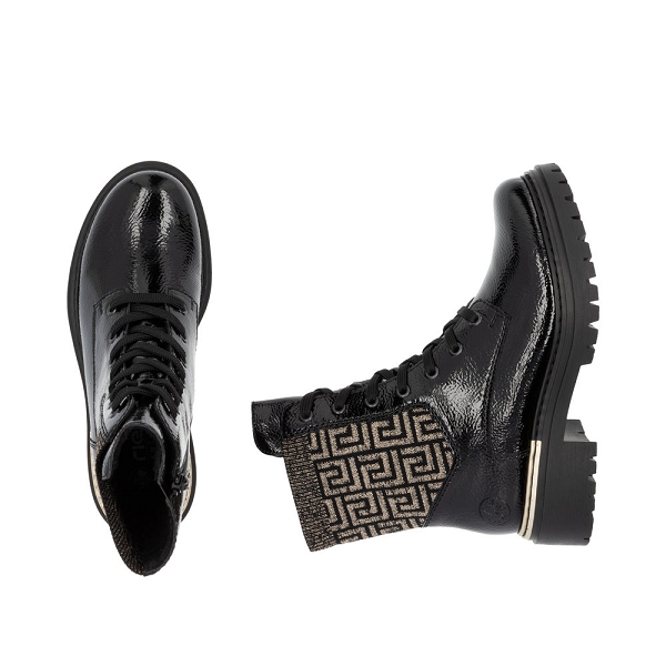 Bottines Rieker Femme N1407 - Confort Extra Large Avec Semelle Amovible