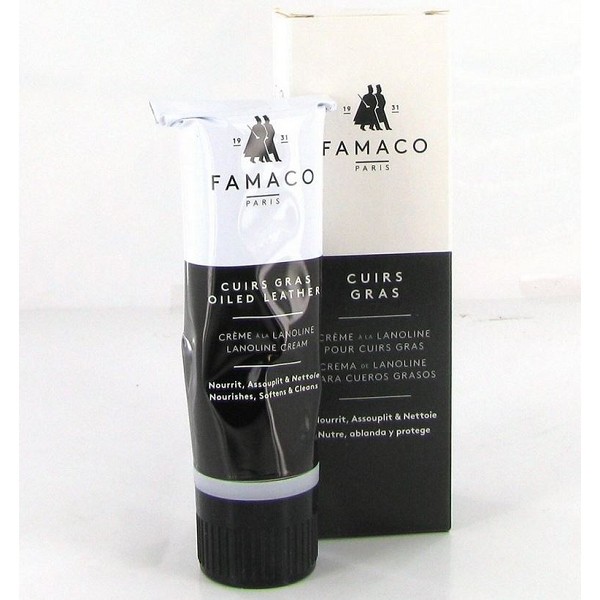 Famaco famille cuir gras applicateur tube 75 ml 012206 incolore