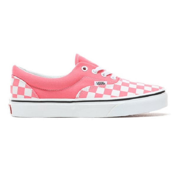 checkerboard vans rose
