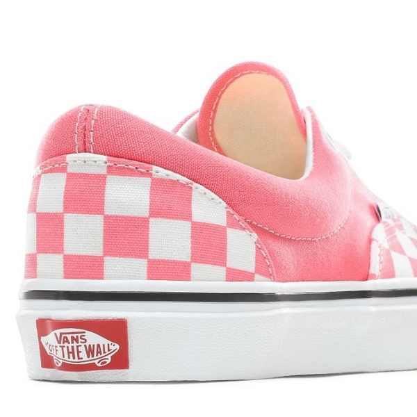 checkerboard vans rose