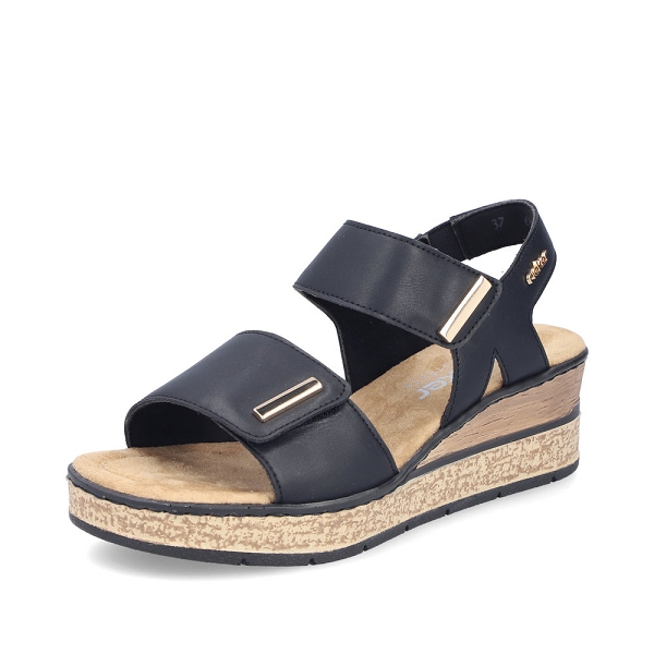 Rieker nu pieds et sandales 63781 00 noir