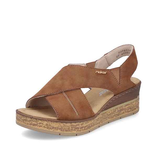 Rieker nu pieds et sandales 63782 24 marron