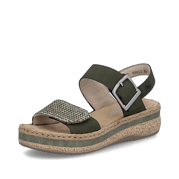 Rieker nu pieds et sandales v0951 54 vert