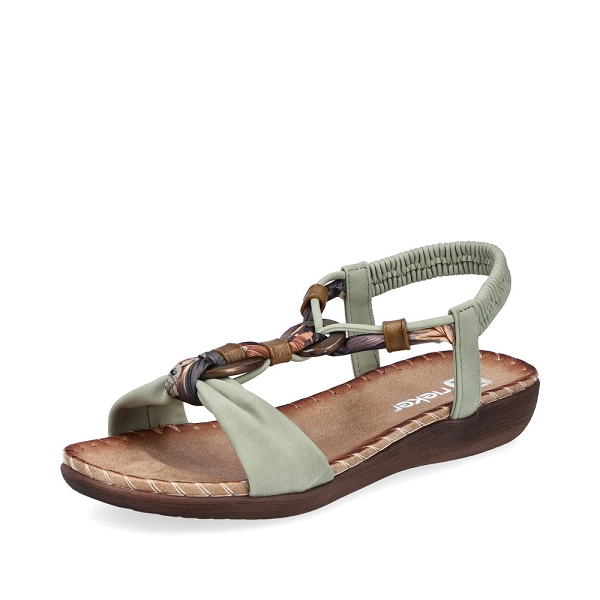 Rieker nu pieds et sandales v7568 52 vert