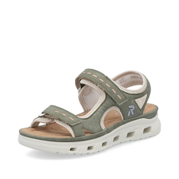 Rieker nu pieds et sandales 64066 52 vert